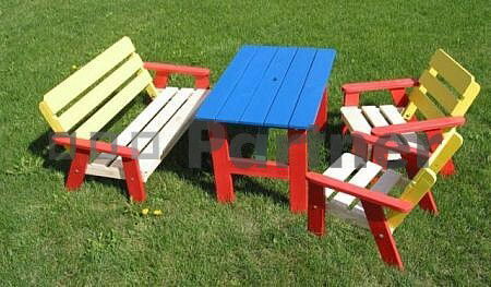 Záhradní dětský nábytek Ella (Masiv)