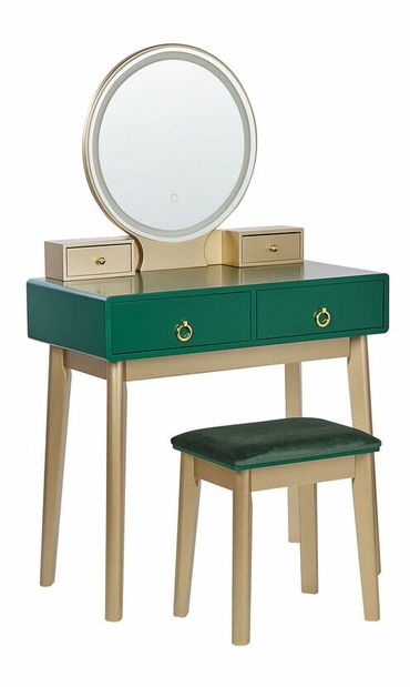 Toaletní stolek Fedro (zelená) *výprodej