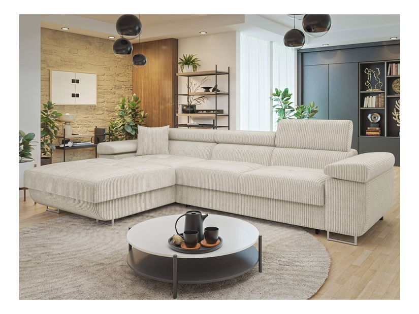 Rohová sedačka Terazuro Mini S (šedá) (s úl. prostorem) (P)