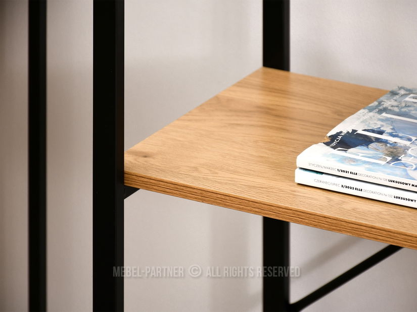 Regál Gecon Reg (dub + černá)