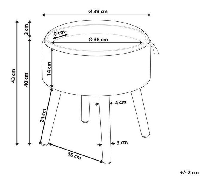 Taburetka Neeza (modrá)