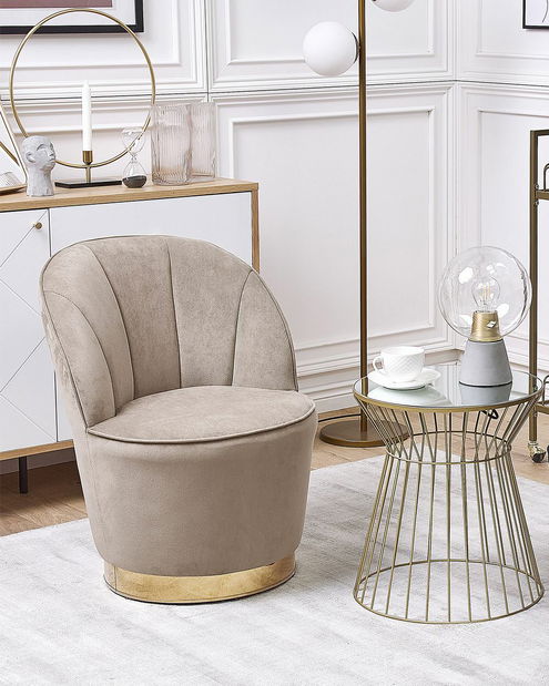 Křeslo ALLABA (béžová)