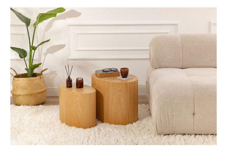 Sada konferenčních stolků Eclipse Set (dub)