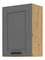 Horní kuchyňská skříňka Lucid 50 G 72 1F (dub artisan + dustgrey)
