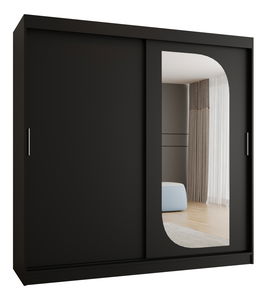 Šatní skříň 200 cm Lulu (černá)