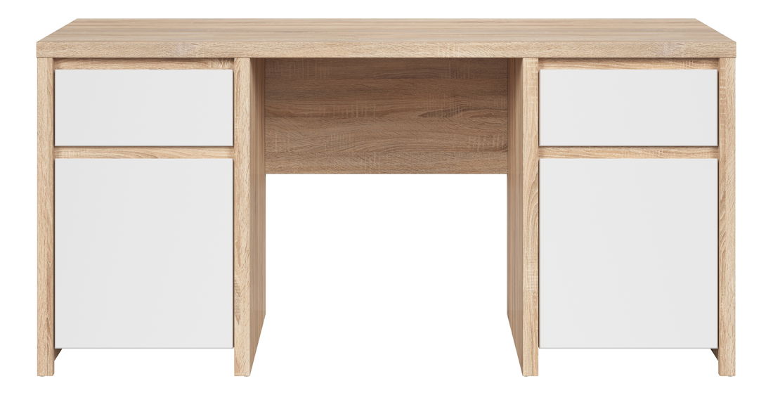 PC stolek BRW Kaspian BIU2D2S/160 (dub sonoma + bílá)