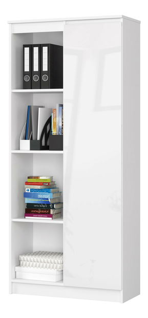 Regál Rehana II (bílá + bílý lesk)