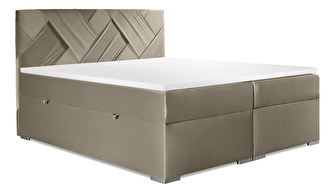 Boxspring postel 140 cm Melo (zlatá) (s úložným prostorem)
