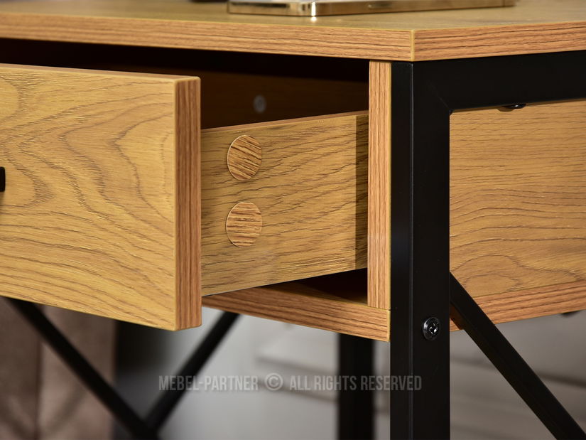 Noční stolek Torry (dub + černá)