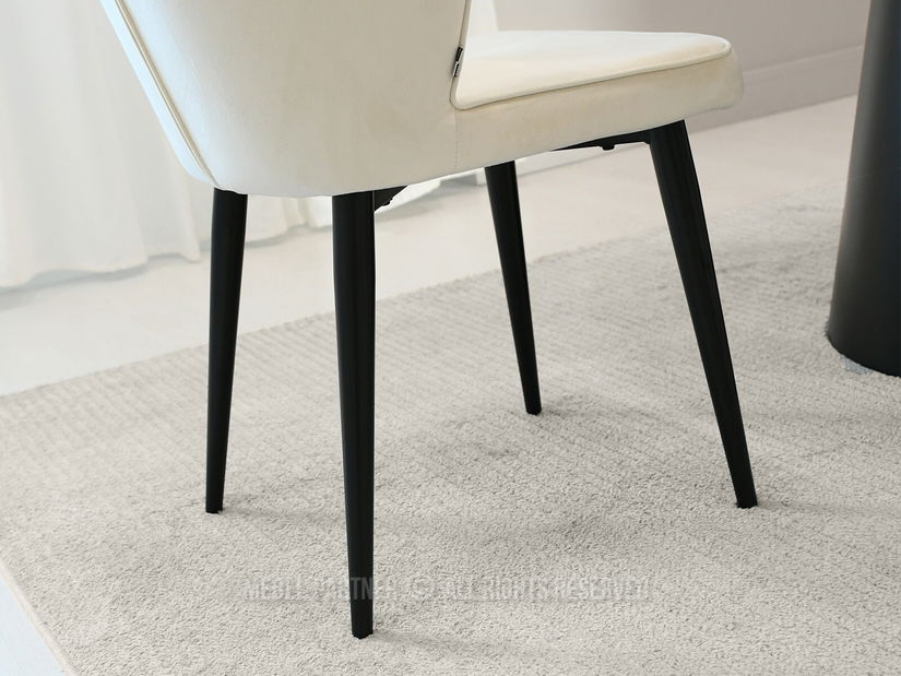 Židle Greta K (krémová + černá)