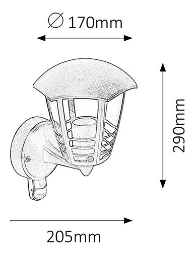 Venkovní svítidlo Marseille 8578 (černá)