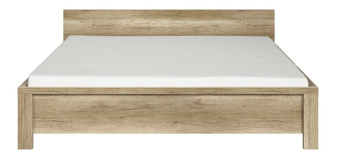Manželská postel 160 cm BRW Kaspian LOZ/160 (dub monument)