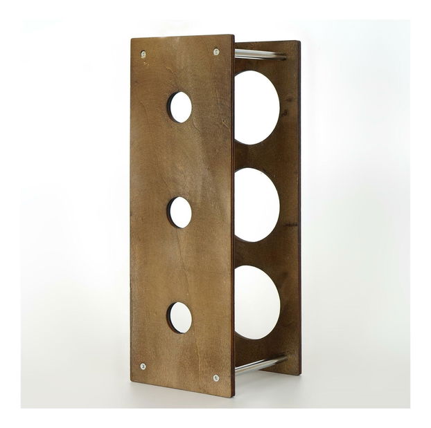 Dekorativní stojan na víno Vanute 4 (ořech)