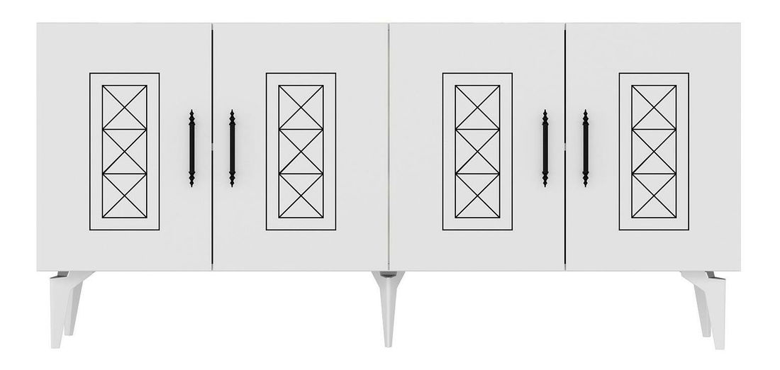 Konzolový stolek Lademe 1 (bílá)