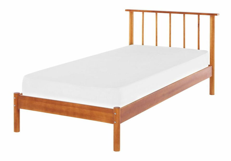 Postel 90x200 cm Barbar (světlé dřevo) (s lamelami)