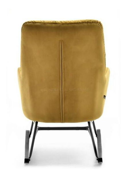 Křeslo Lusil (zlatá + černá)