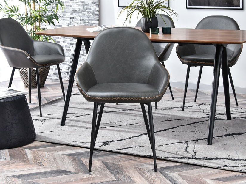 Židle Gemer (šedá + černá)