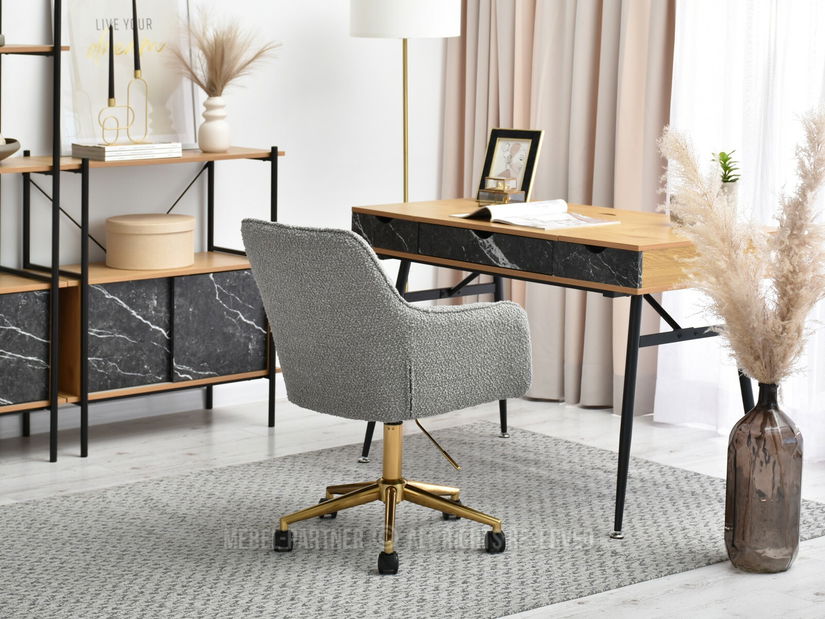 Křeslo Island (šedá + černá)