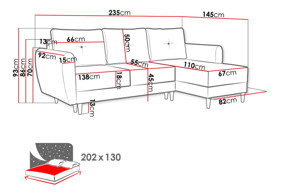 Sedačka Mayer (mátová)
