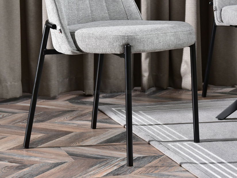 Židle Ella (šedá + černá)