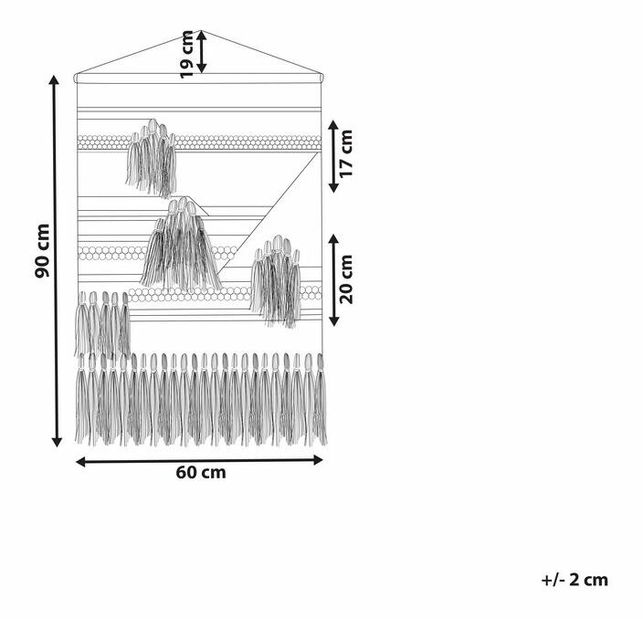 Nástěnná dekorace Mooza (béžová)