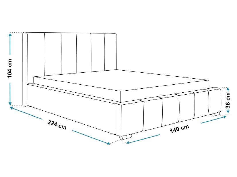 Manželská postel Borel 8 160 cm (tmavě zelená) (s bonell pružinami a úl. prostorem)