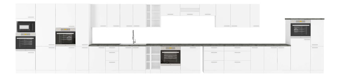 Horní kuchyňská skříňka Lavera 30 G 72 1F (bílá + lesk bílý)