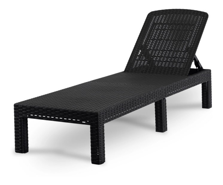Zahradní lehátko Logro (černá)