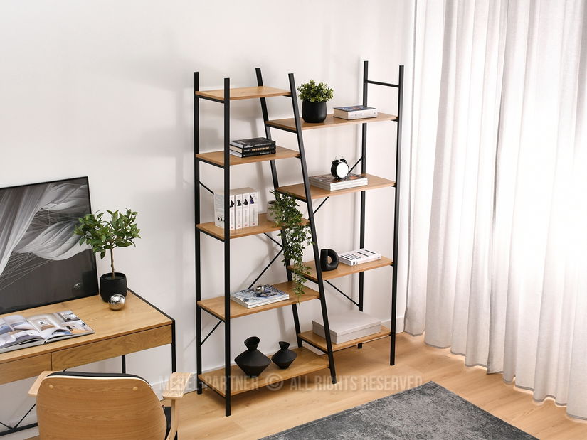 Regál Gecon Reg (dub + černá)