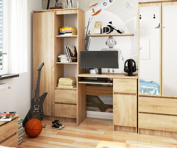 PC stolek Bhaskar (dub sonoma) (P)