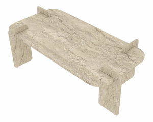 Konferenční stolek Love (travertin)