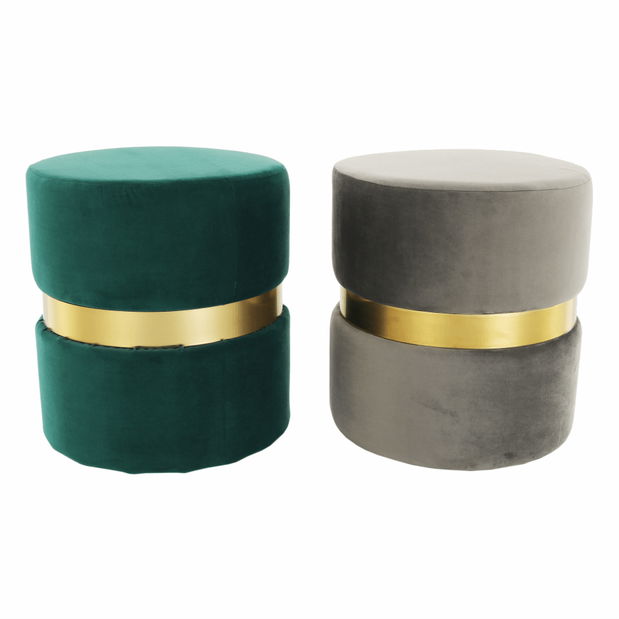 Taburet Vinnty (smaragdová)