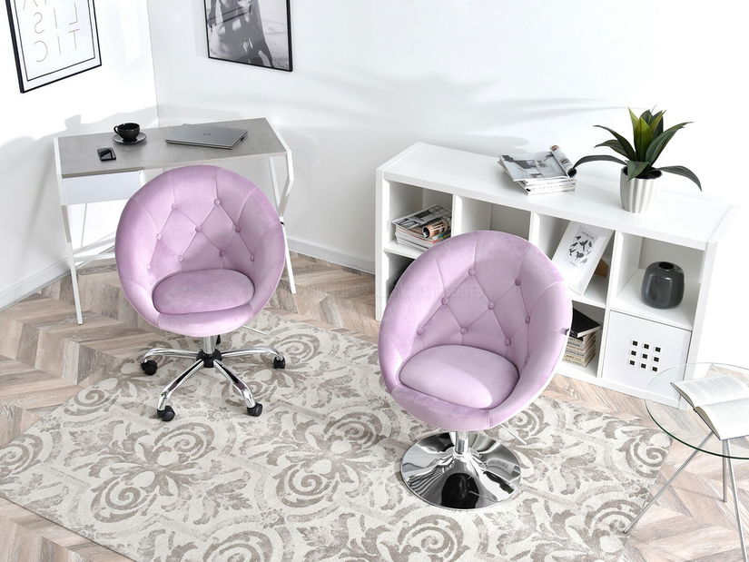 Křeslo Lush 3 (šeřík + chromová)