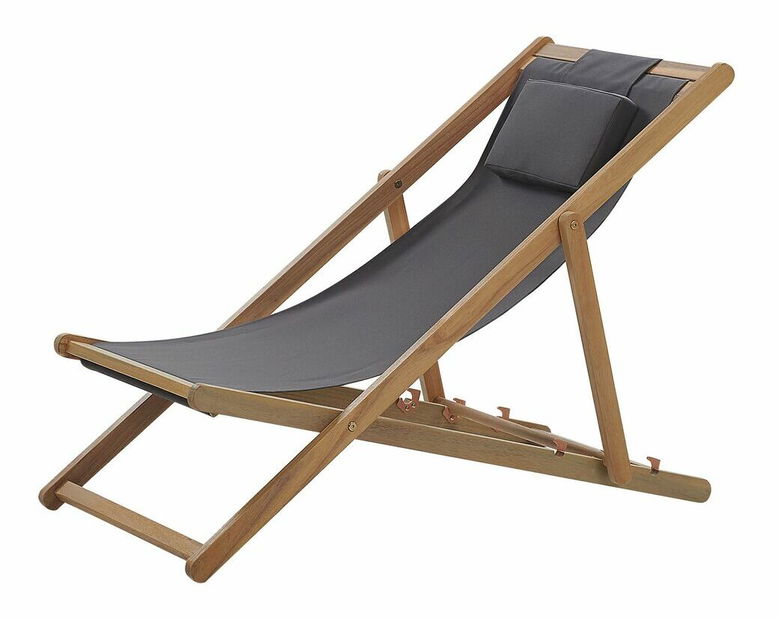Zahradní lehátko AVELLO (dřevo) (světlehnědá)