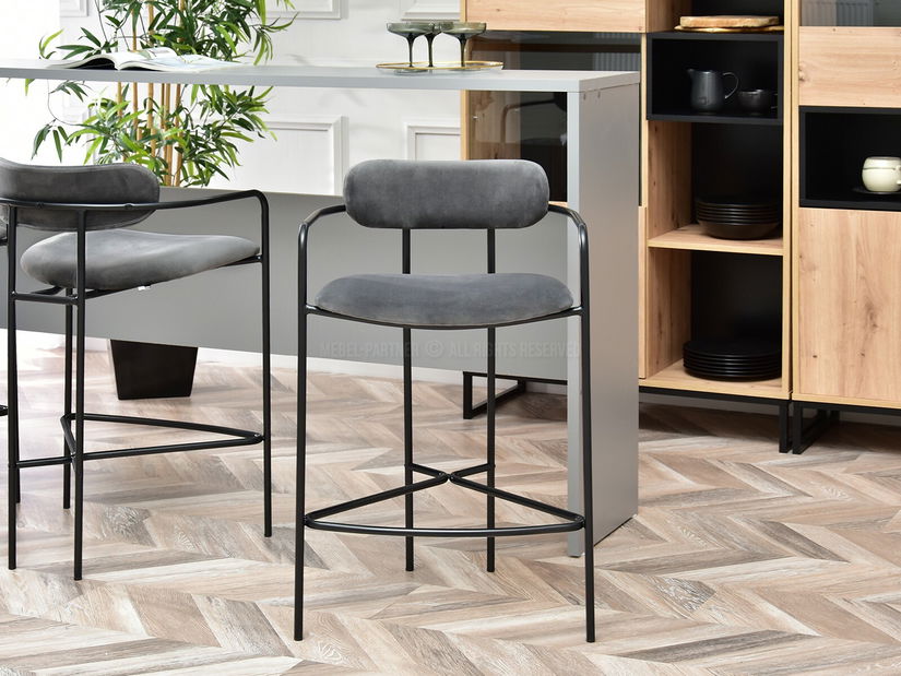 Židle Viola (grafit + černá)