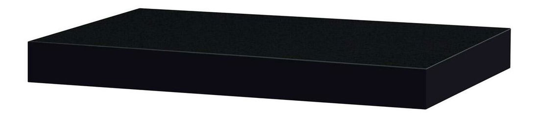 Nástěnná police Paraiso (vysoký lesk černý)