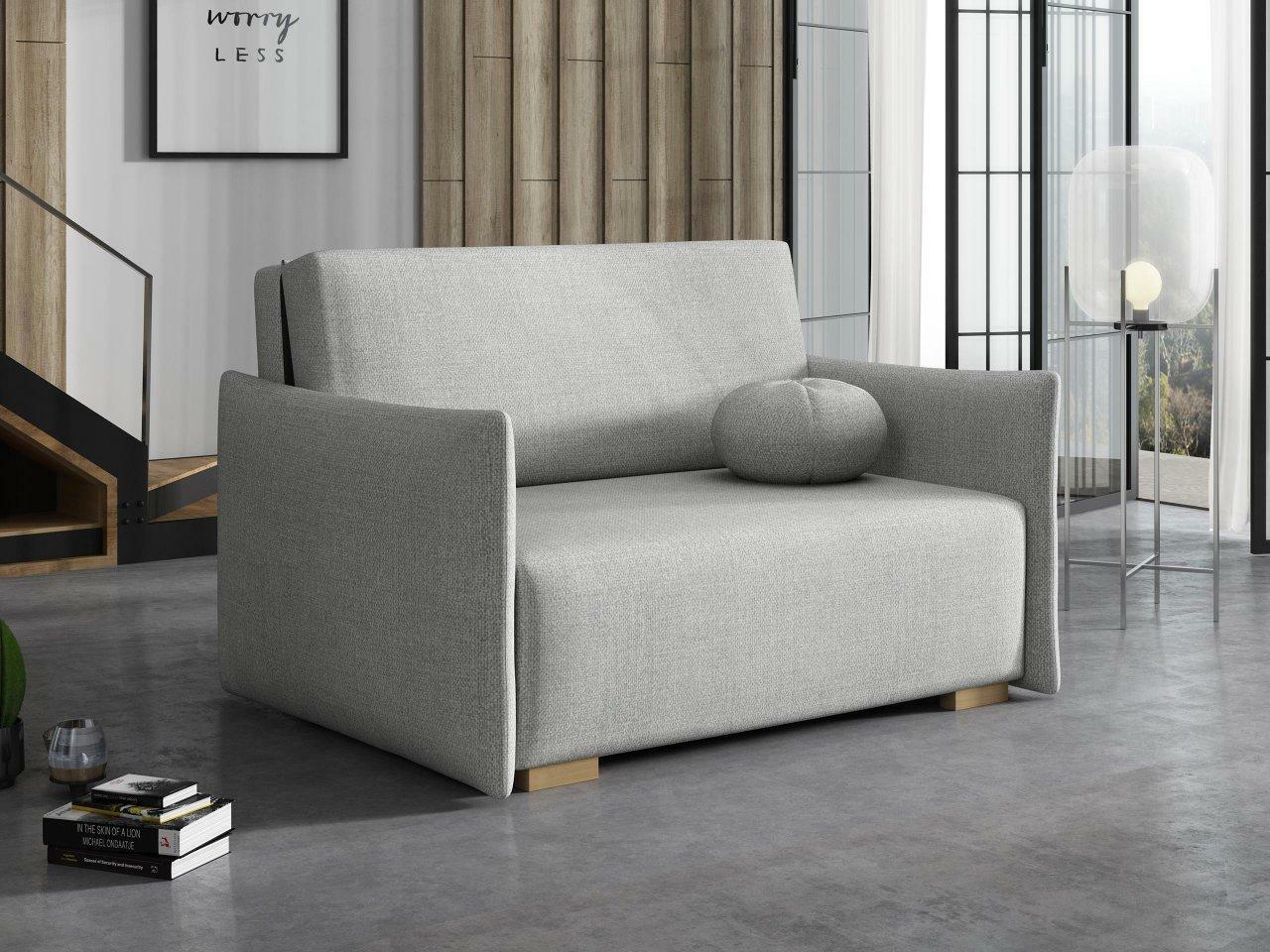 Rozkládací pohovka Carivia Glov II (šedá) (s úl. prostorem)