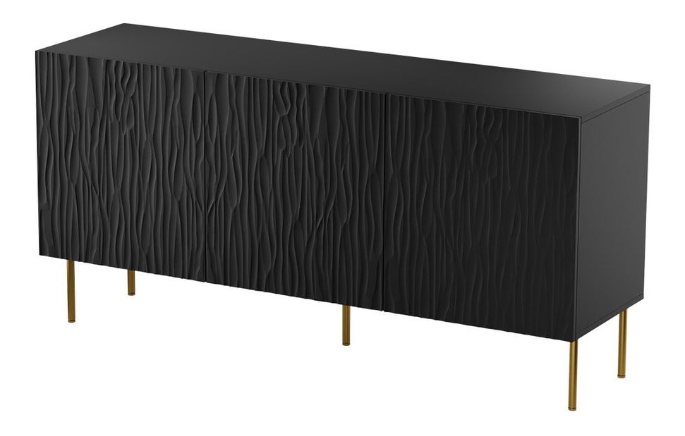 Skříňka Lomaller 152 (černá + zlatá)