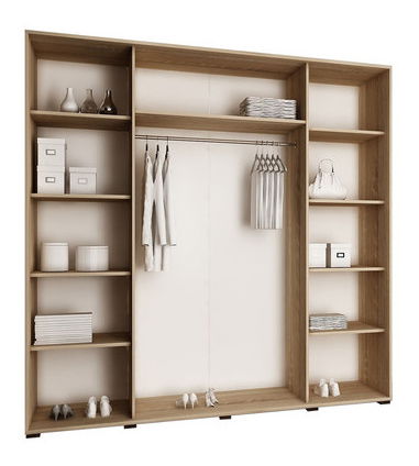 Šatní skříň Seharat 45709 (jasan tmavý)