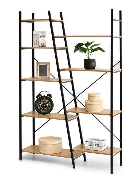 Regál Gecon Reg (dub + černá)