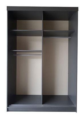 Šatní skříň Island III (bílá + grafit + antracit)