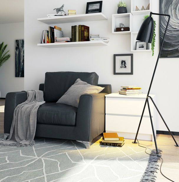 Noční stolek Kalista (bílá)