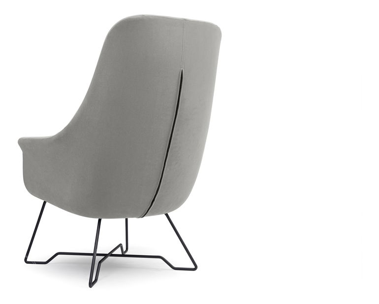 Křeslo Eliah (šedá)