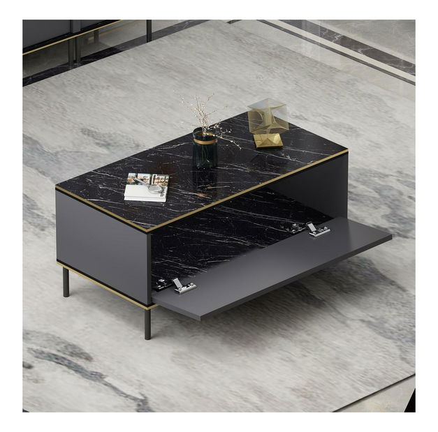 Konferenční stolek Iris (antracit)