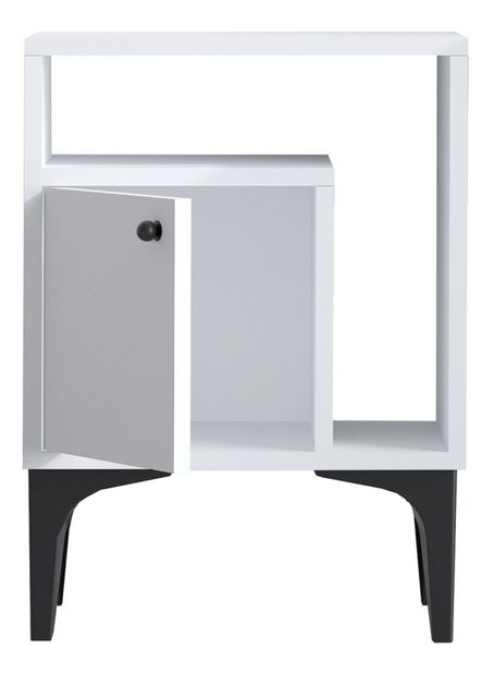 Noční stolek Aliex 1 (Bílá + Černá)