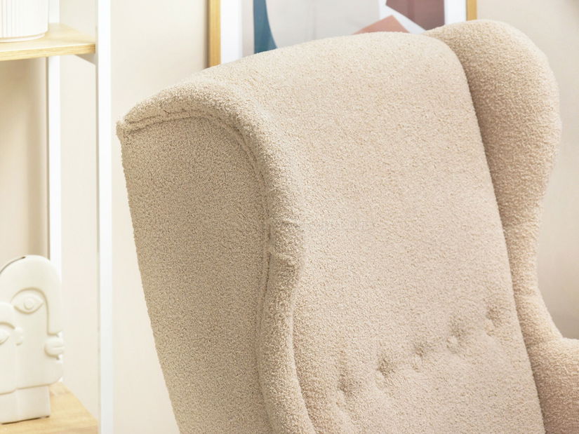 Křeslo ušák Margis (béžová)