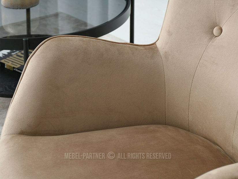 Křeslo Truni (béžová + černá)