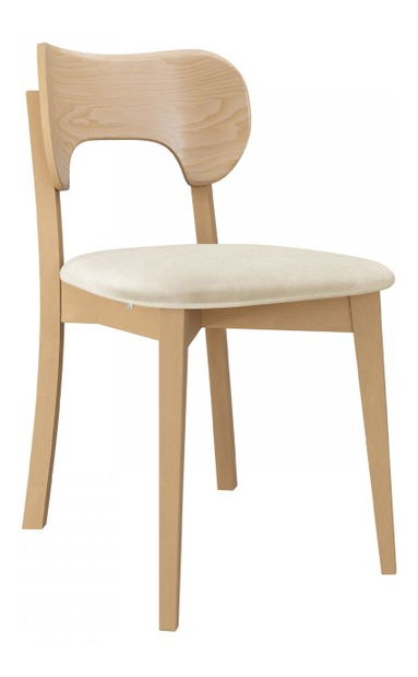 Jídelní židle KD 64 (buk + krémová)