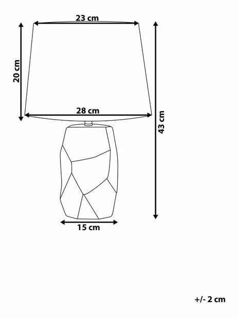 Stolní lampa Elida (růžová)