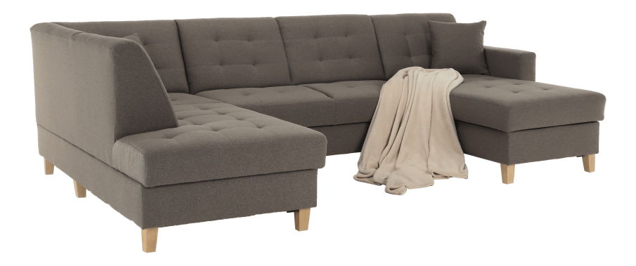 Rohová sedací souprava ve tvaru U Brudge (P)